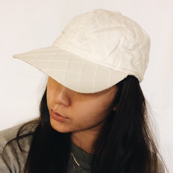 Madewell White Quilted Baseball Cap - Picture 1 of 4
